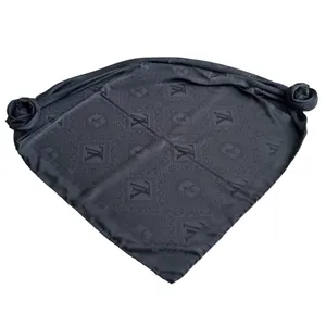 روسری زنانه لویی ویتون مدل نخی ابریشم مجلسی قواره بزرگ کد 18