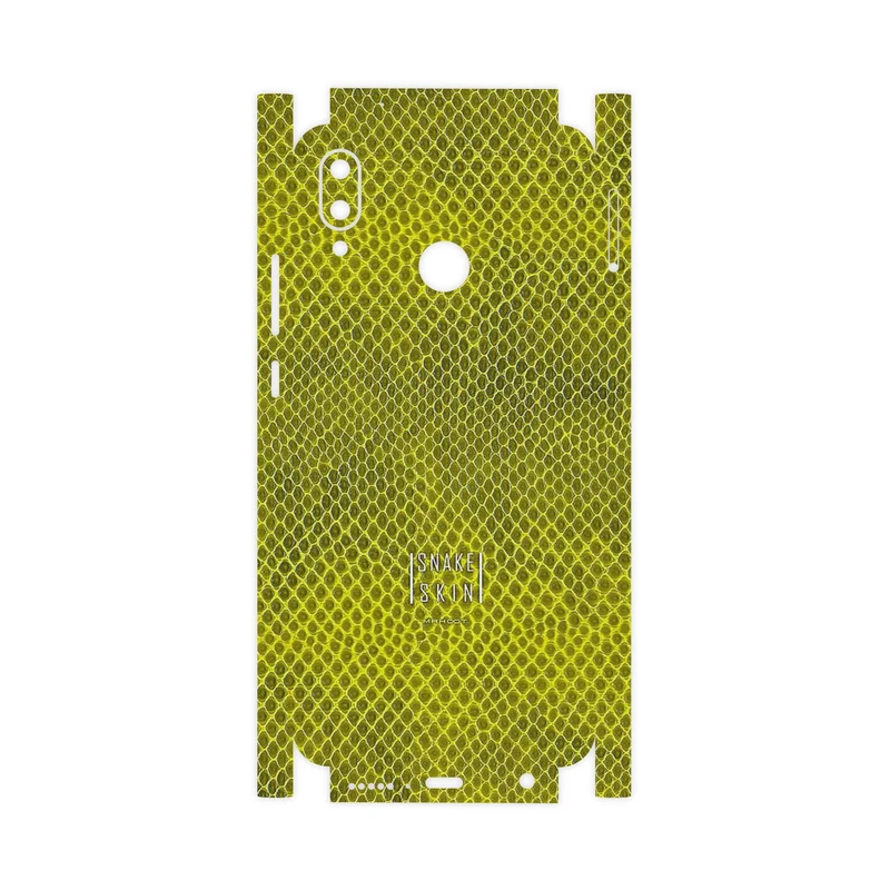 برچسب پوششی ماهوت مدل Yellow Snake Skin-FullSkin مناسب برای گوشی موبایل هوآوی Nova 3e