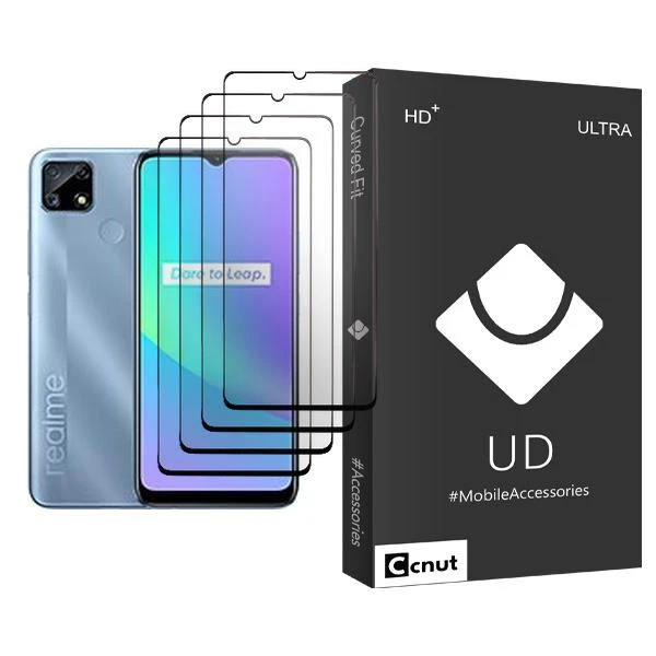 محافظ صفحه نمایش کوکونات مدل UDB Ultra MIX004 مناسب برای گوشی موبایل ریلمی C25 بسته چهار عددی