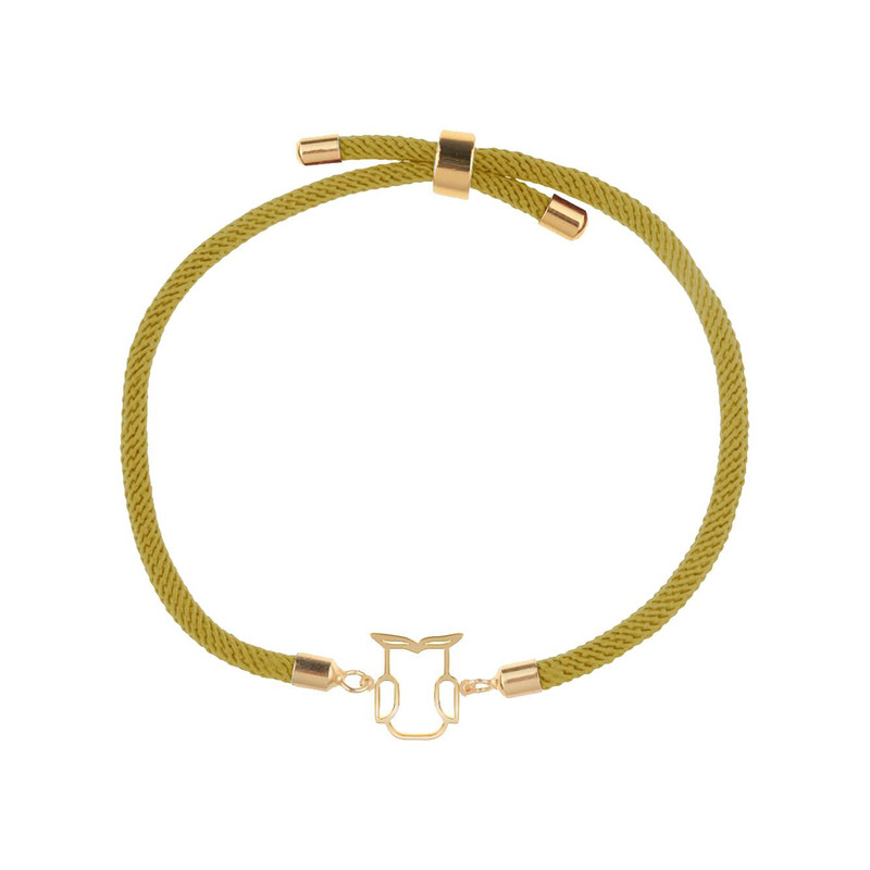 دستبند طلا 18 عیار زنانه مدوپد مدل جغد کد D14-10182