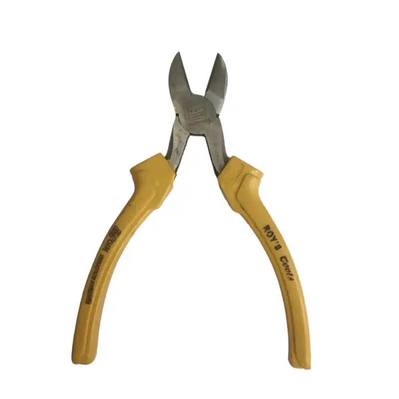 انبر سیم چین دسته زرد مدل Roys  سایز 6 اینج