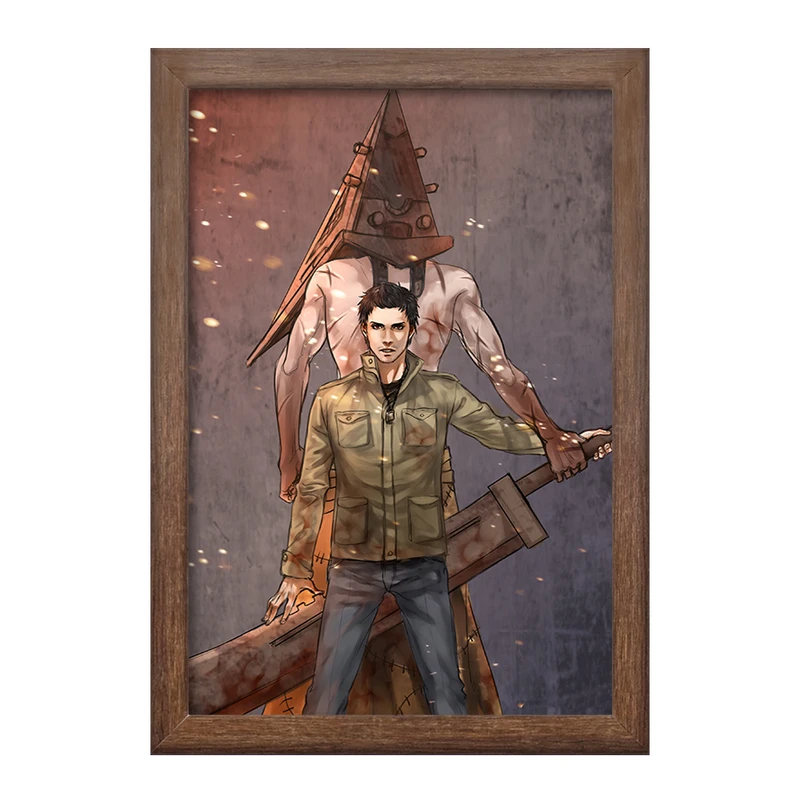 تابلو خندالو طرح بازی سایلنت هیل‌ (Silent Hill) کد 34458