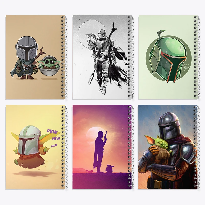دفتر مشق 50 برگ خندالو طرح جنگ ستارگان کد 901 مجموعه 6 عددی