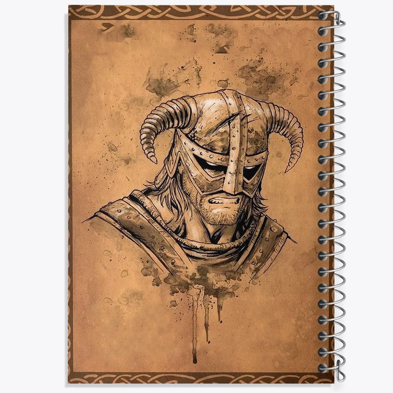 دفتر لیست خرید 50 برگ خندالو طرح بازی اسکایریم (Skyrim) کد 32767