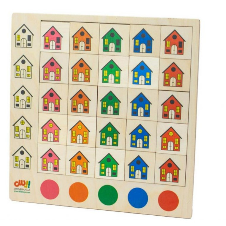 پازل آموزشی مدل هوش 25 طرح خانه بیس