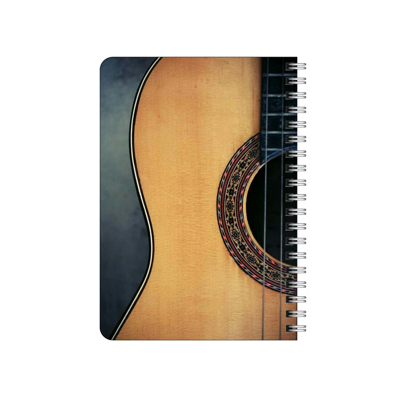دفترچه یادداشت بامبیلیپ مدل چوبی طرح گیتار و موزیک کد 6650750