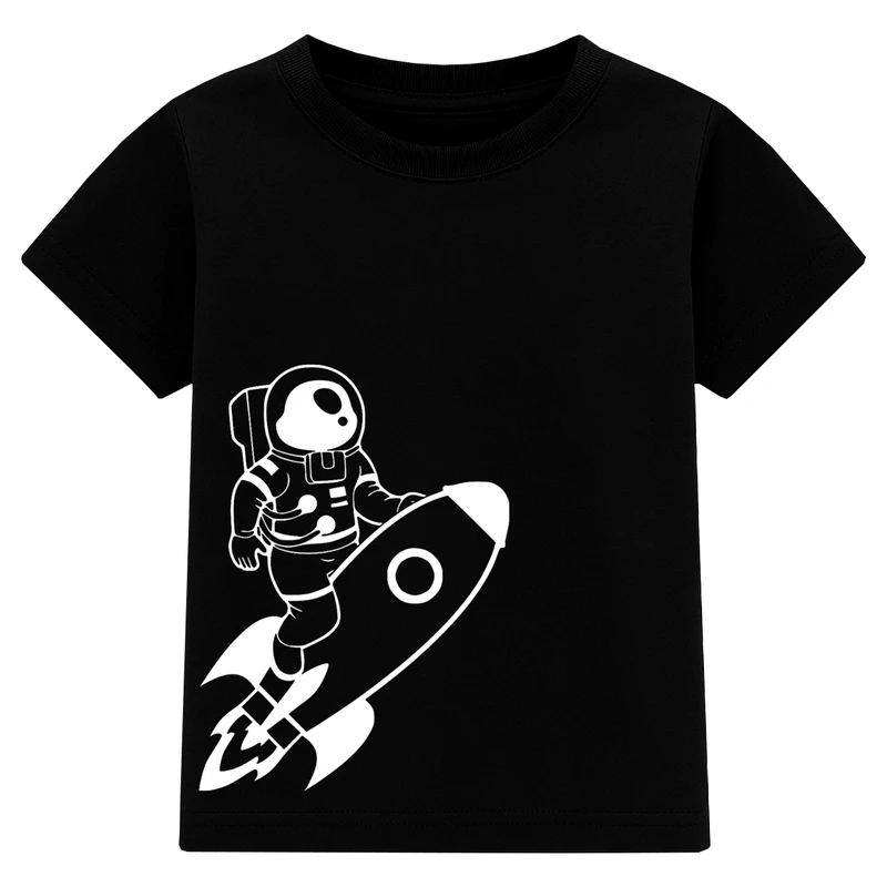 تی‌شرت آستین کوتاه پسرانه مدل A23 طرح فضانورد