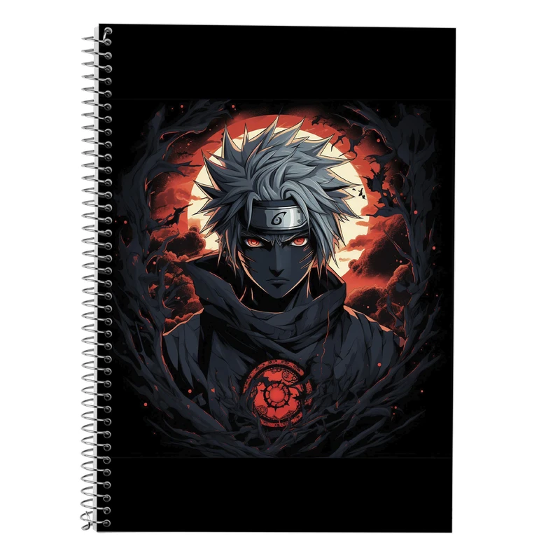 دفتر زبان 50 برگ مدوپد مدل سه خط طرح Naroto کد DF11431