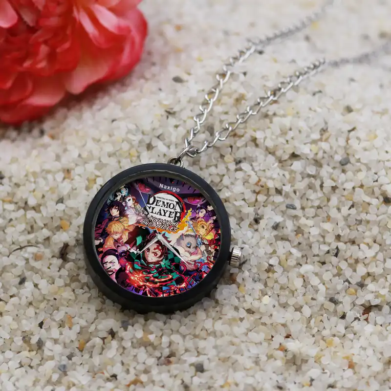 ساعت گردنبندی عقربه ای ناکسیگو مدل شیطان کش کد NF12933