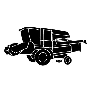 برچسب خودرو طرح کمباین کد 10