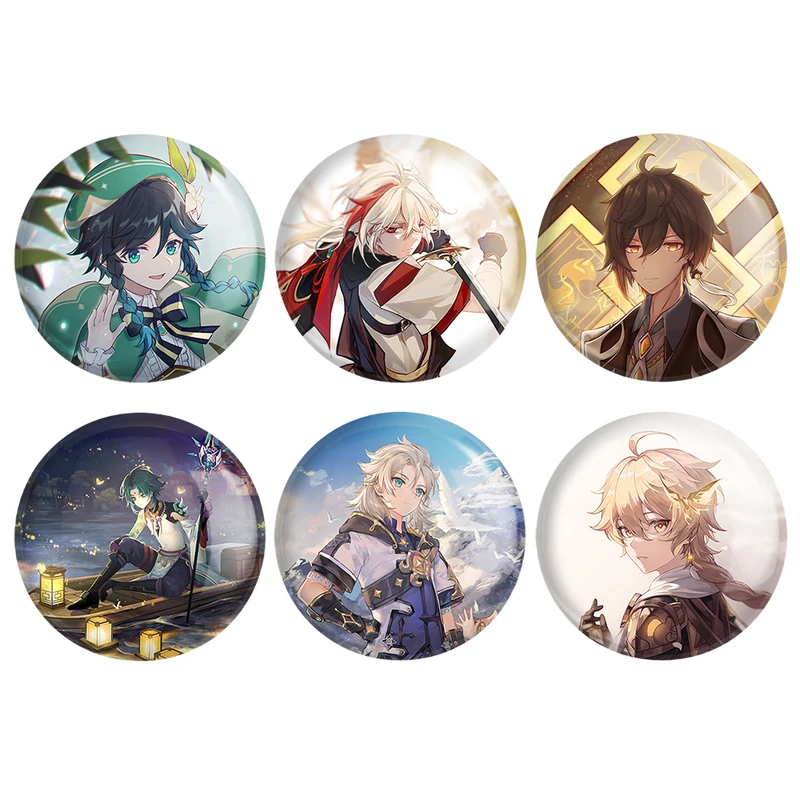 مگنت خندالو طرح بازی گنشین ایمپکت Genshin Impact کد 1641B مجموعه 6 عددی