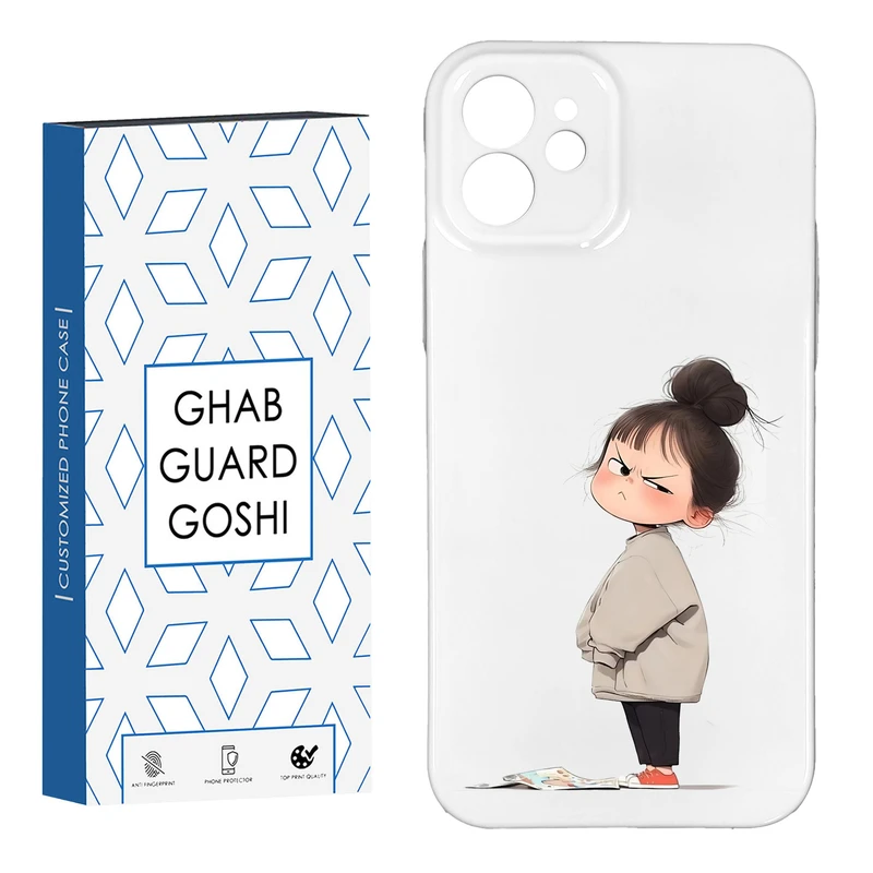کاور قاب گارد گوشی طرح فانتزی دختر ملوس کد HARD-017 مناسب برای گوشی موبایل اپل IPHONE 12
