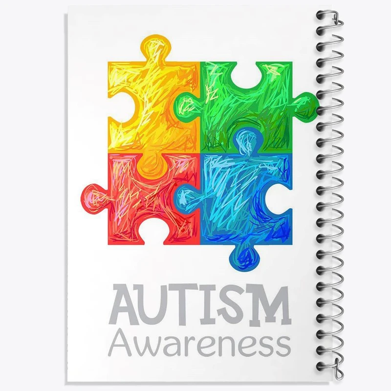 دفتر مشق 50 برگ خندالو مدل اتیسم Autism کد 26733