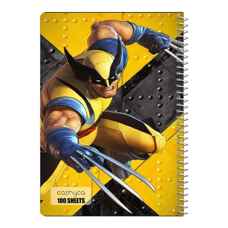 دفتر مشق 100 برگ سیمی کارنیکا طرح ولورین Wolverine کد 34068