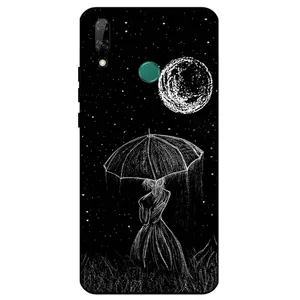 Megafone Girl and Moon 1369 Cover For Huawei Y9 2019