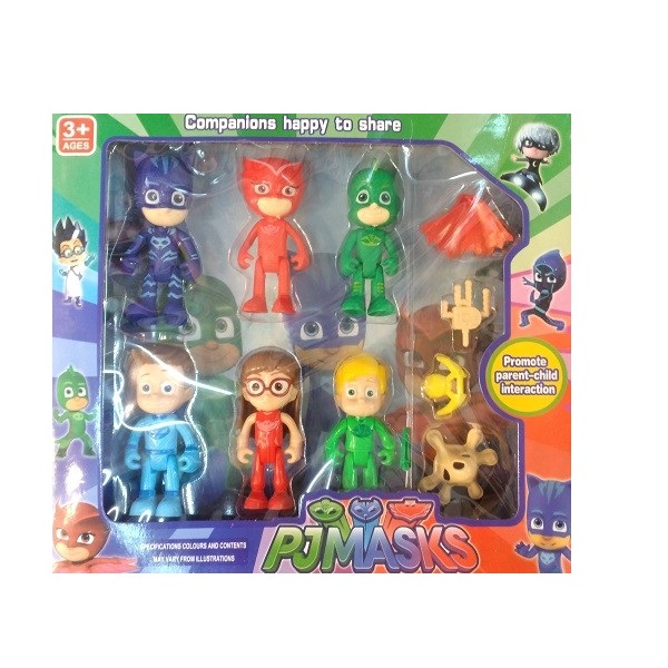 اسباب بازی طرح گروه شب نقاب مدل pjmask02 مجموعه 10 عددی