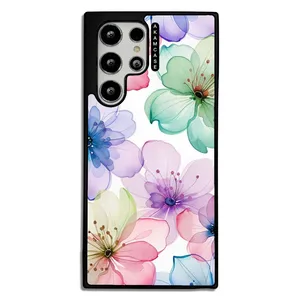 AKAM AMC-WSGS22U-FLOWERS-34 Cover For Samsung Galaxy S22 Ultra