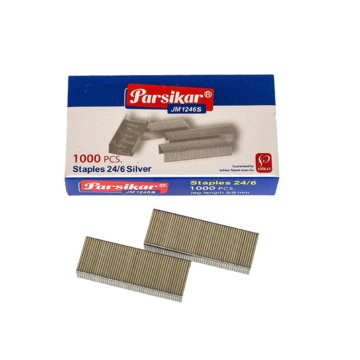 سوزن منگنه پارسیکار مدل JM1246S سایز 24/6 بسته 10 عددی