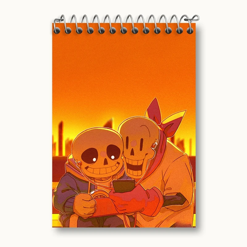 دفتر یادداشت 50 برگ خندالو مدل بازی آندرتیل (Undertale) کد 31752