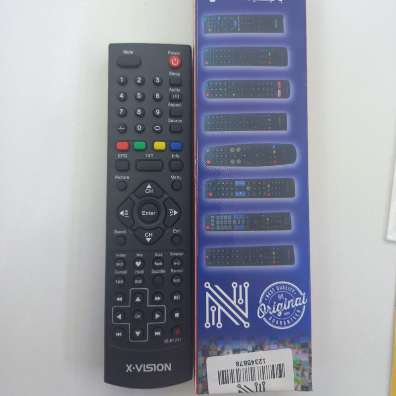 ریموت کنترل تلویزیون ایکس ویژن مدل ak87645321