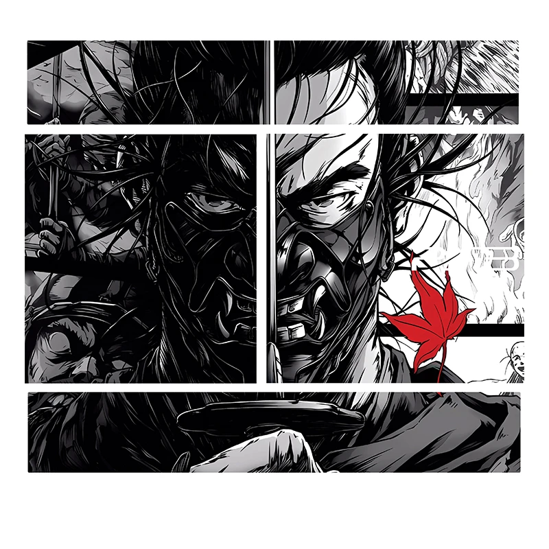 برچسب پلی استیشن 3 سوپر اسلیم توییجین وموییجین مدل Ghost of Tsushima 03 مجموعه 4عددی