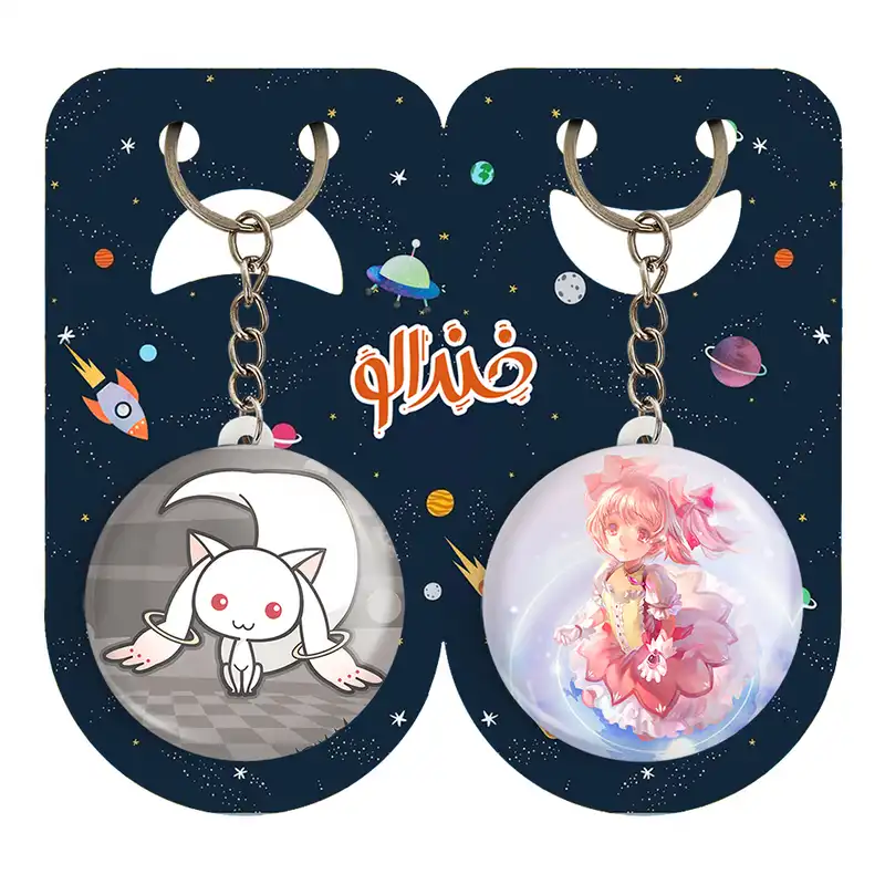 جاکلیدی خندالو مدل کیوبی انیمه مجیک مادوکا کد 1838218377 مجموعه 2 عددی