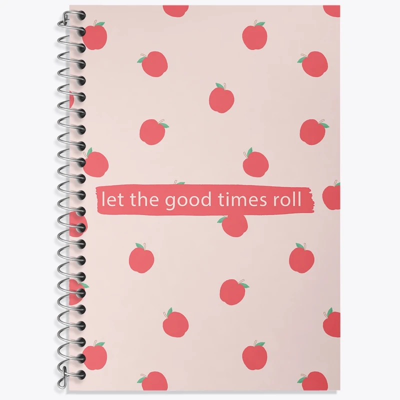 دفتر زبان 50 برگ خندالو مدل سه خط طرح Let The Good Times Roll کد N171