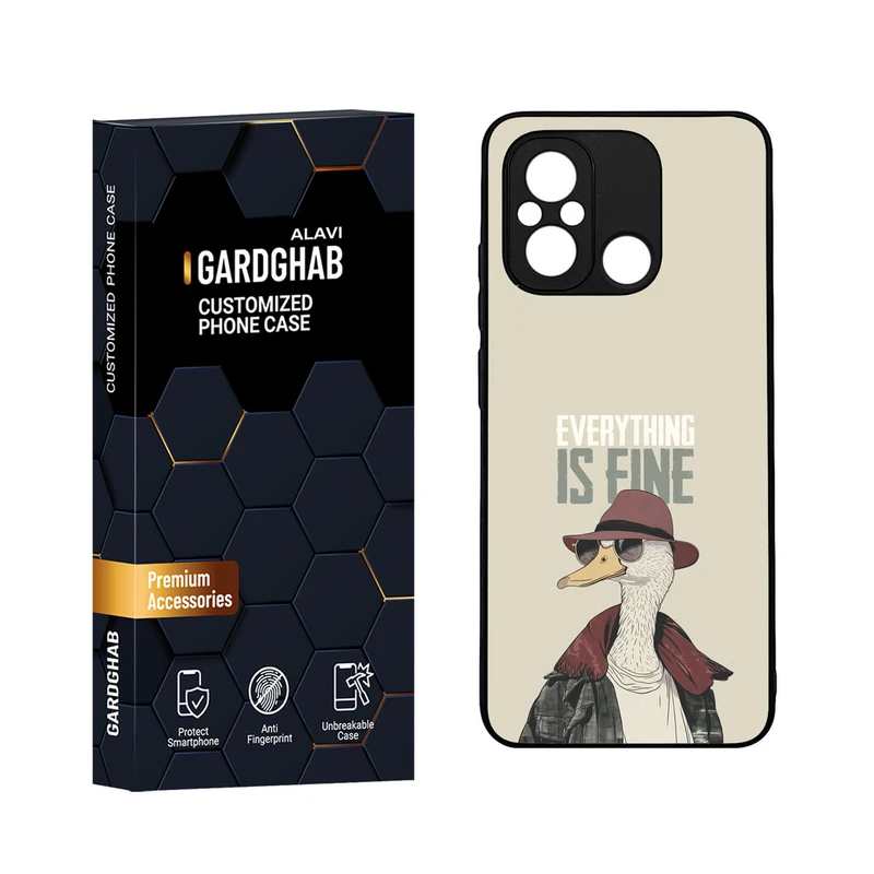 کاور گارد قاب مدل دورژله ای پسرانه مناسب برای گوشی موبایل شیائومی Poco C55 / Redmi 12c