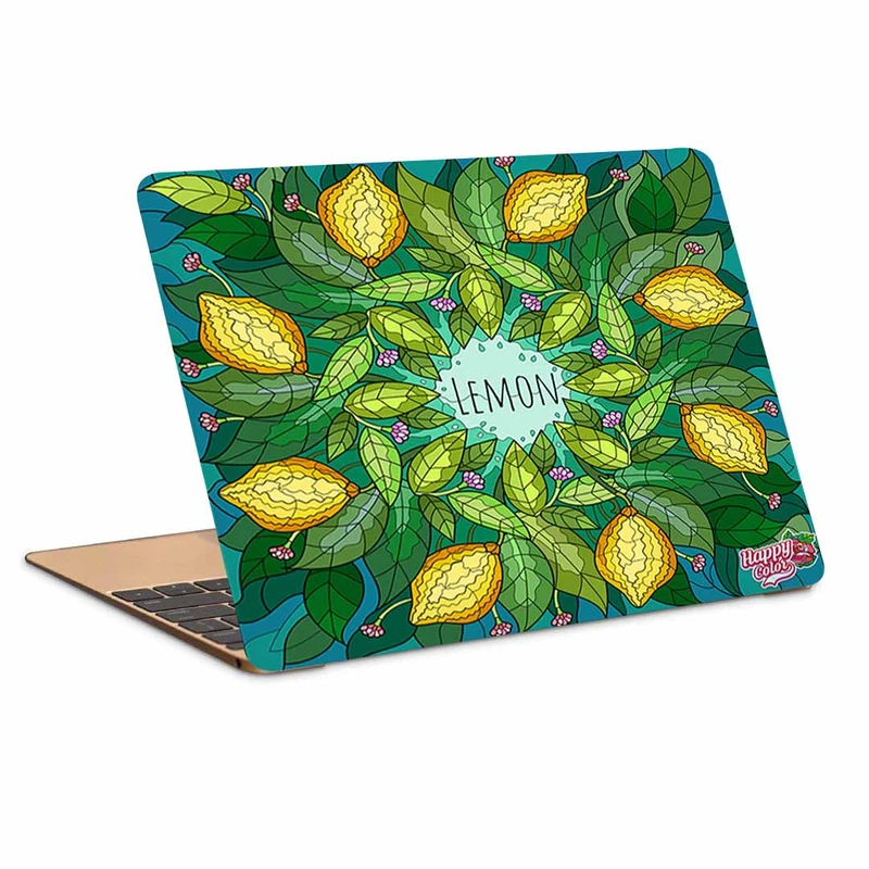 استیکر لپ تاپ طرح lemon کد P-73مناسب برای لپ تاپ 15.6 اینچ