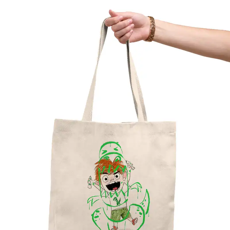 ساک خرید ترمه طراحان ایده مدل اژدهای خیالی کد 1329 - L