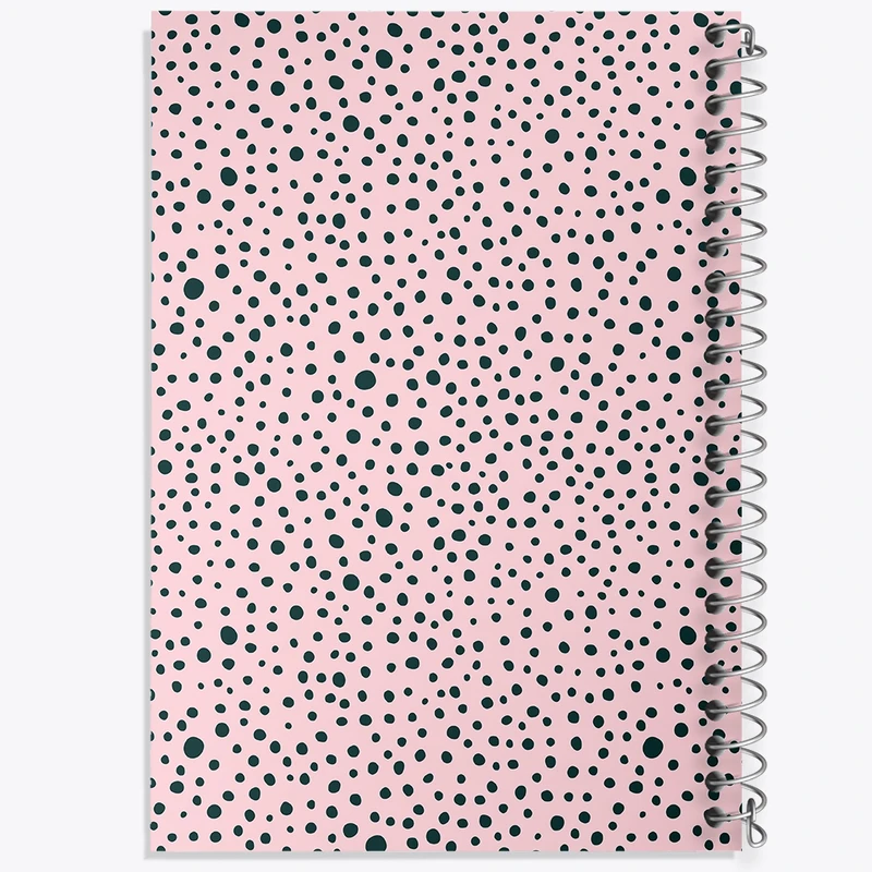 دفتر لیست خرید 50 برگ خندالو طرح پترن خال خالی کد N520