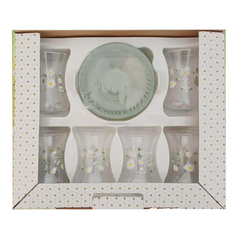 سرویس چای خوری 12 پارچه کاسیلدا هوم مدل Casilda Home Papatya Desenli طرح گل بابونه