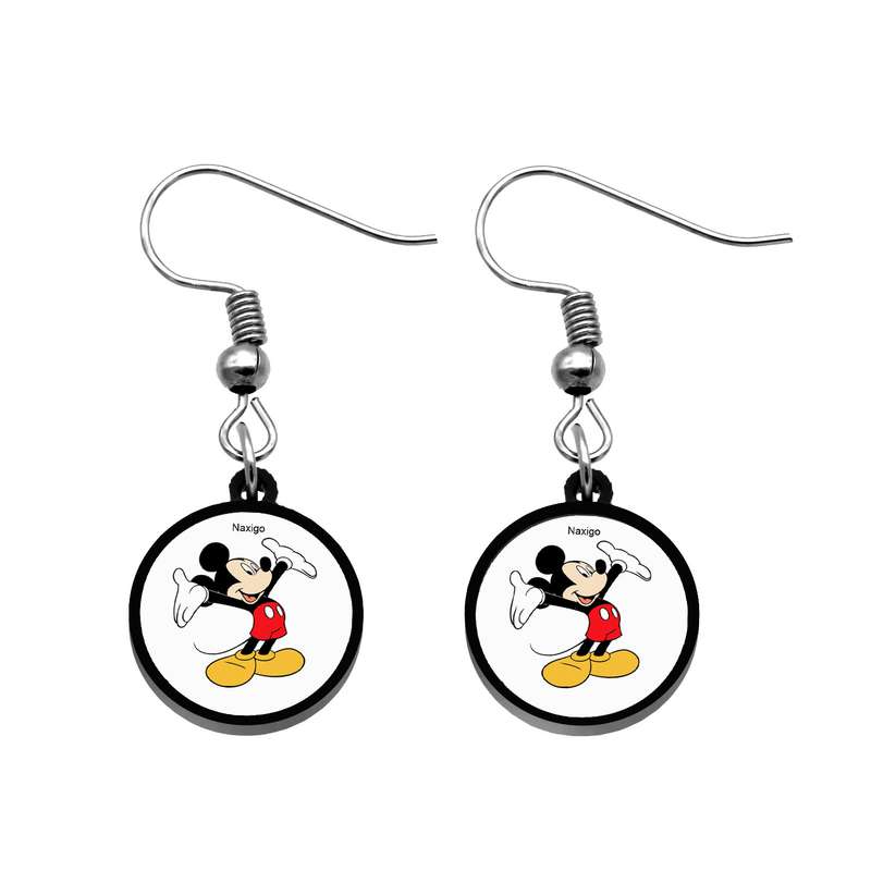 گوشواره زنانه ناکسیگو مدل شب تاب طرح میکی موس کد ES8346 گوشواره زنانه ناکسیگو مدل شب تاب طرح میکی موس کد ES8346