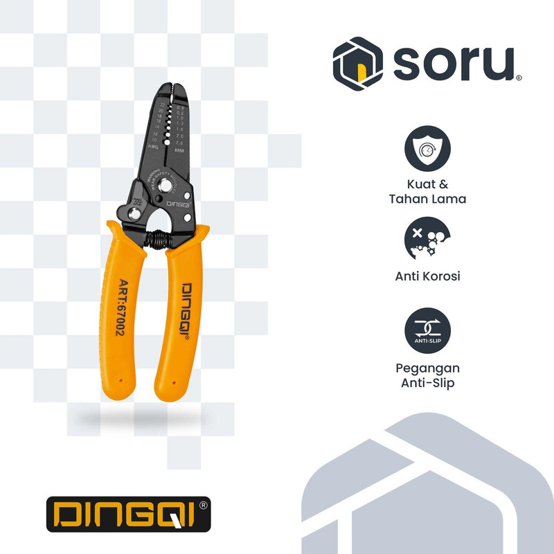 انبر سیم لخت کن دینگشی مدل DI-6.5 سایز 6.5 اینچ انبر سیم لخت کن دینگشی مدل DI-6.5 سایز 6.5 اینچ