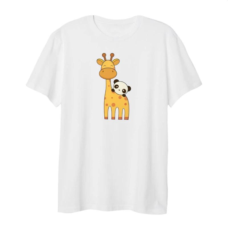 تی شرت لانگ زنانه مدل زرافه کد ۱