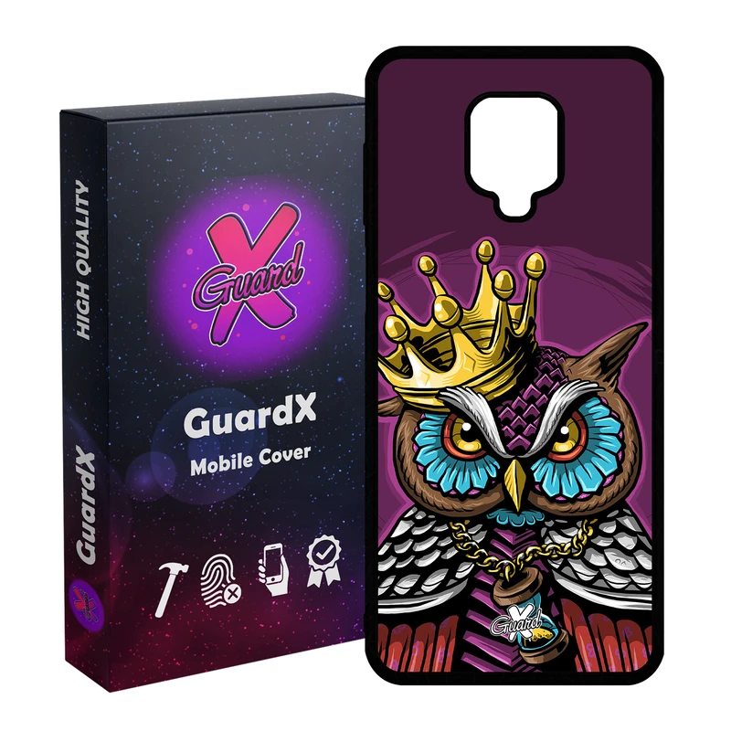 کاور گارد ایکس طرح Owl مدل Glass10081 مناسب برای گوشی موبایل شیائومی Redmi Note 9S / Note 9 Pro / Note 9 Pro Max