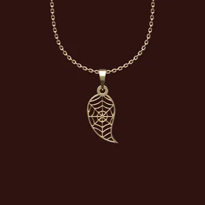 گردنبند طلا 18 عیار زنانه مدوپد مدل تارعنکبوت کد W2-1-1209