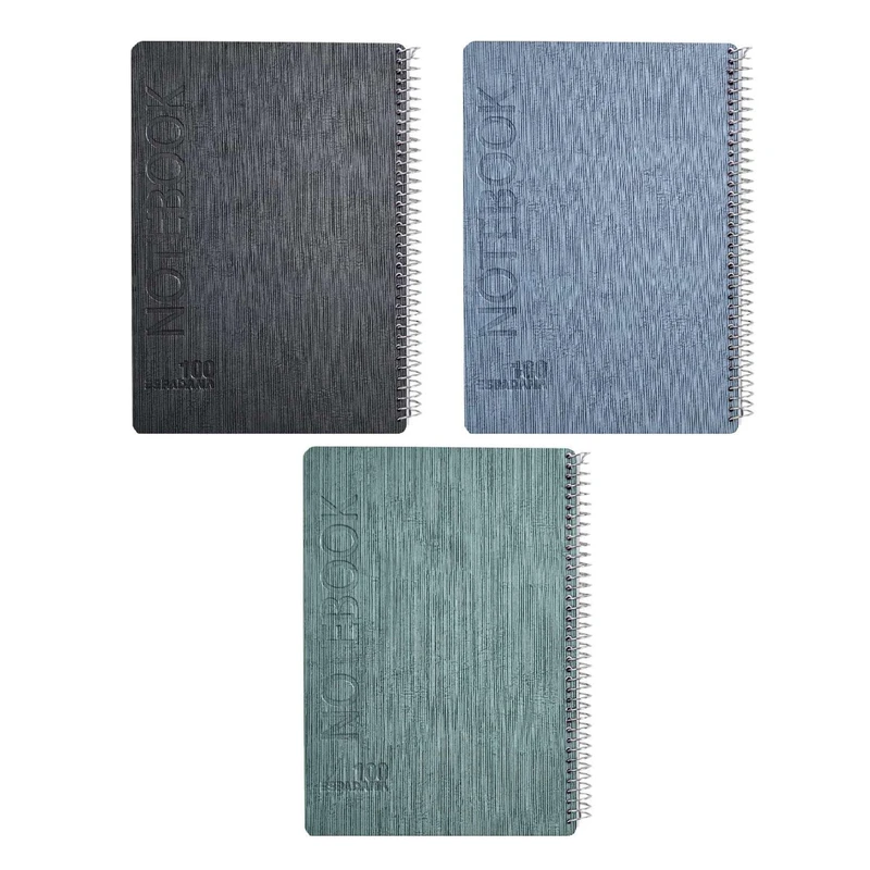 دفتر یادداشت 100 برگ اسپادانا مدل جلد ترمو خارجی کد 172123مجموعه 3 عددی
