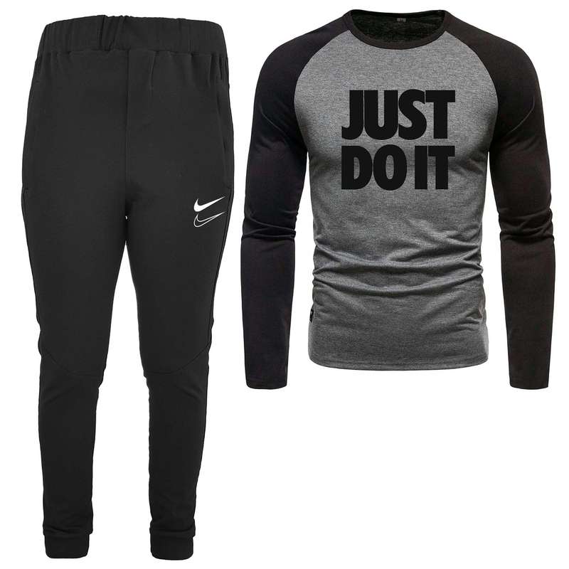 ست تی شرت و شلوار مردانه مدل 0400918 رنگ مشکی