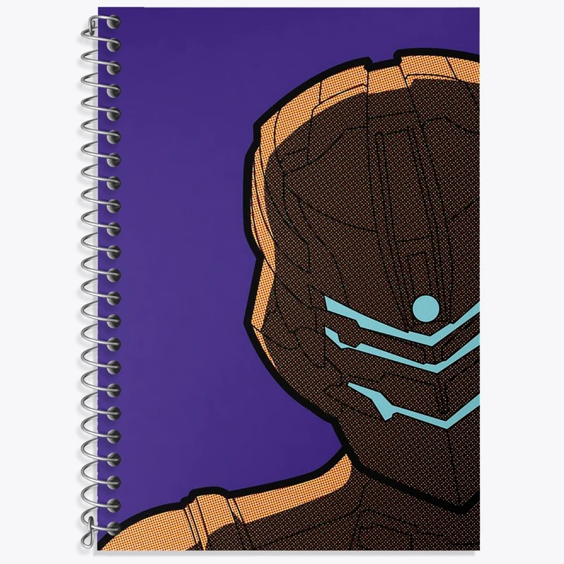 دفتر زبان 50 برگ خندالو مدل دو خط طرح بازی دد اسپیس (Dead Space) کد 35075