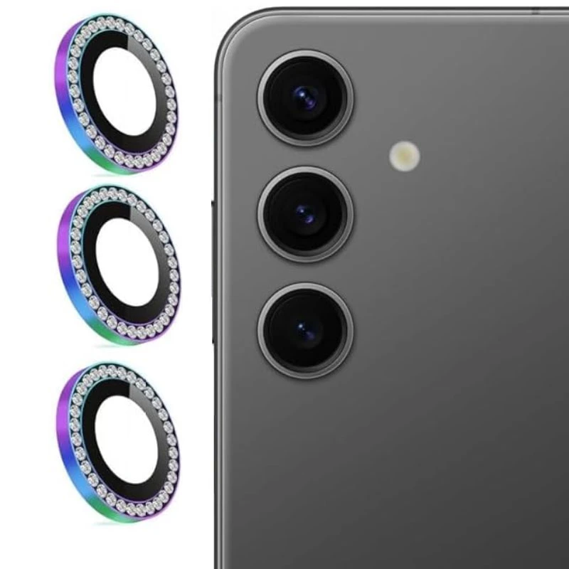  محافظ لنز دوربین انتک مدل رینگی نگین دار  مناسب برای گوشی موبایل سامسونگ Galaxy S23 FE 5G