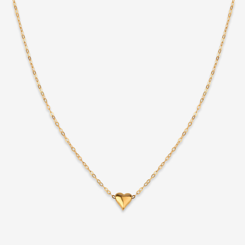 گردنبند طلا 18 عیار زنانه با زنجیر حلقه‌ای (فلامینگو) روبی آرت گالری مدل 312382