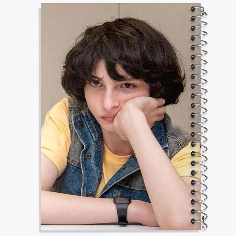 دفتر ژورنال نویسی 50 برگ خندالو مدل نقطه ای طرح مایک سریال استرنجر تینگز Stranger Things کد 19325