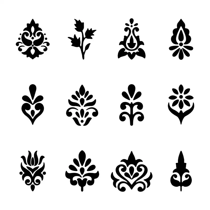 شابلون باتیس آرت طرح تذهیب کد 50-621