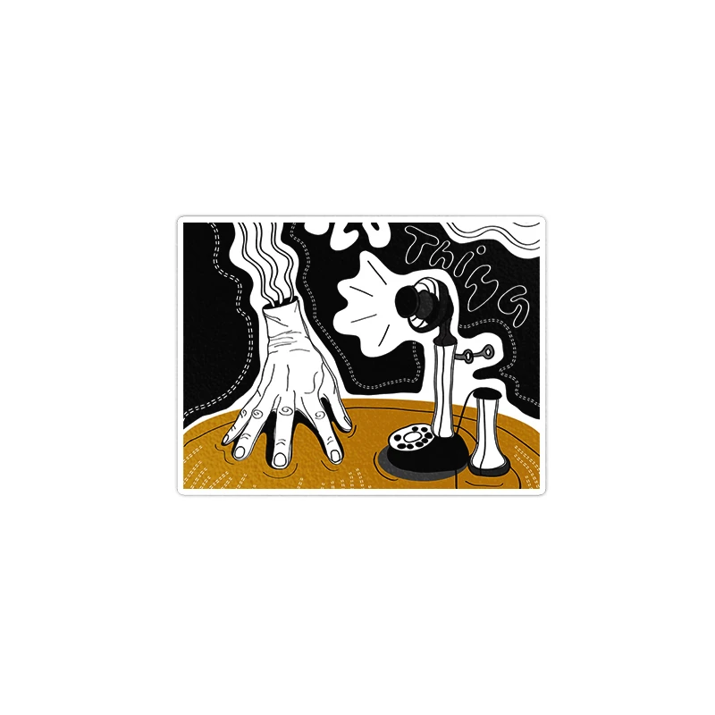       استیکر لپ تاپ ویندی دیزاین طرح wednesday مدل 1588