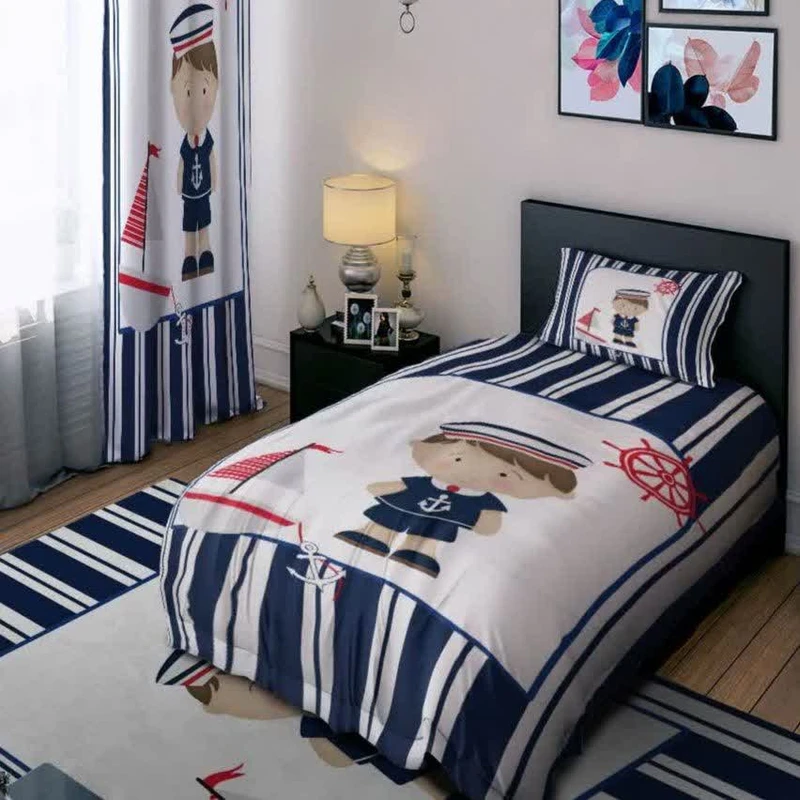 سرویس خواب مدل پسرانه یک نفره 4 تکه