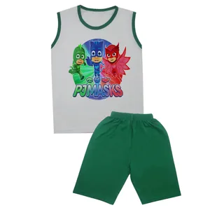 ست تاپ و شلوارک بچگانه مدل PJ Masks کد STb5104
