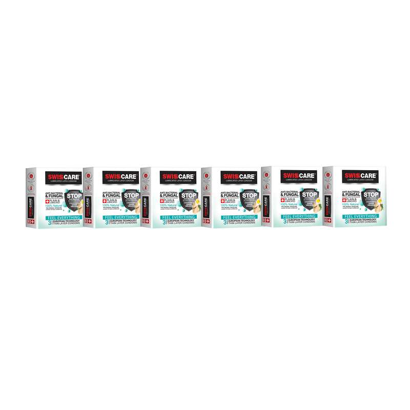 کاندوم سوئیس کر مدل ANTI BACTERIAL مجموعه 6 عددی