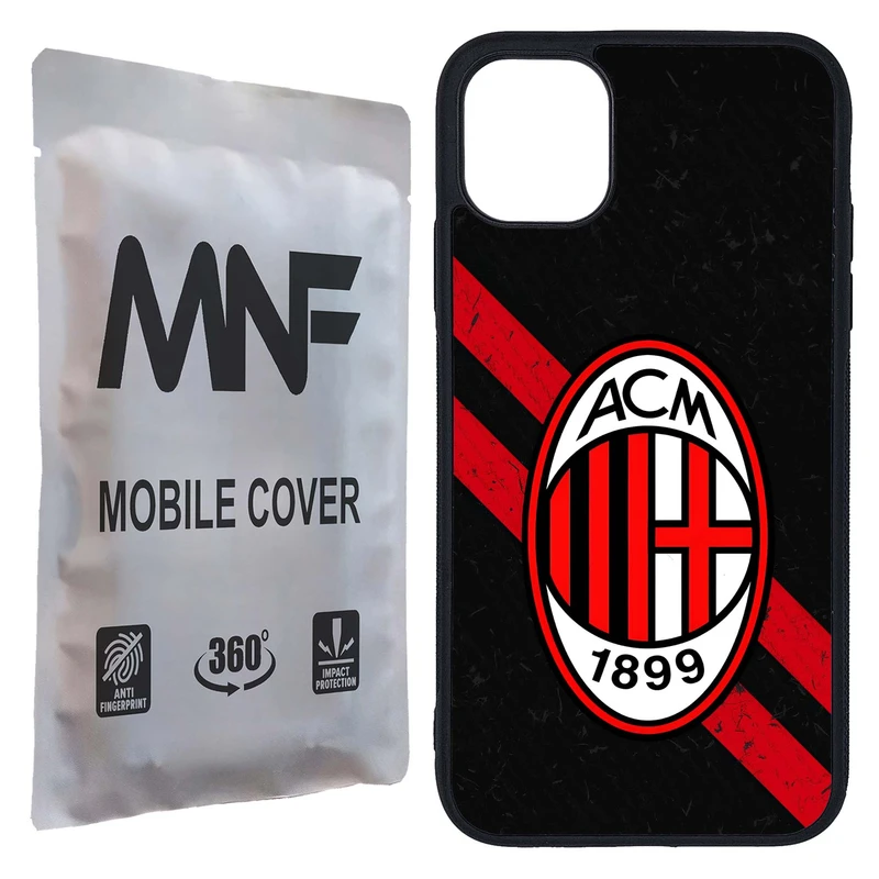 کاور ام ان اف طرح تیم AC Milan کد P-241 مناسب برای گوشی موبایل اپل iPhone 11