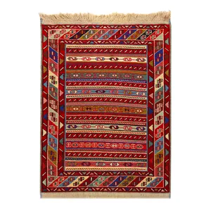 گلیم دستبافت نیم متری مدل ورنی کد 9912146